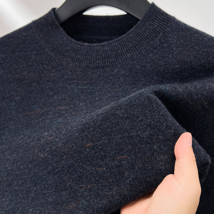 Men's Wool Sweater, 100% Wool, Stand-up Collar, Thick