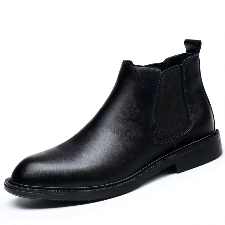 Men's Chelsea boots made of genuine leather, lined
