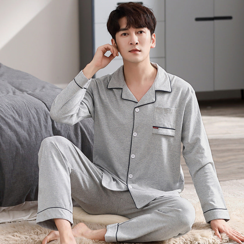 Men's Pajama Set, Cotton, Long Sleeve, Various Sizes