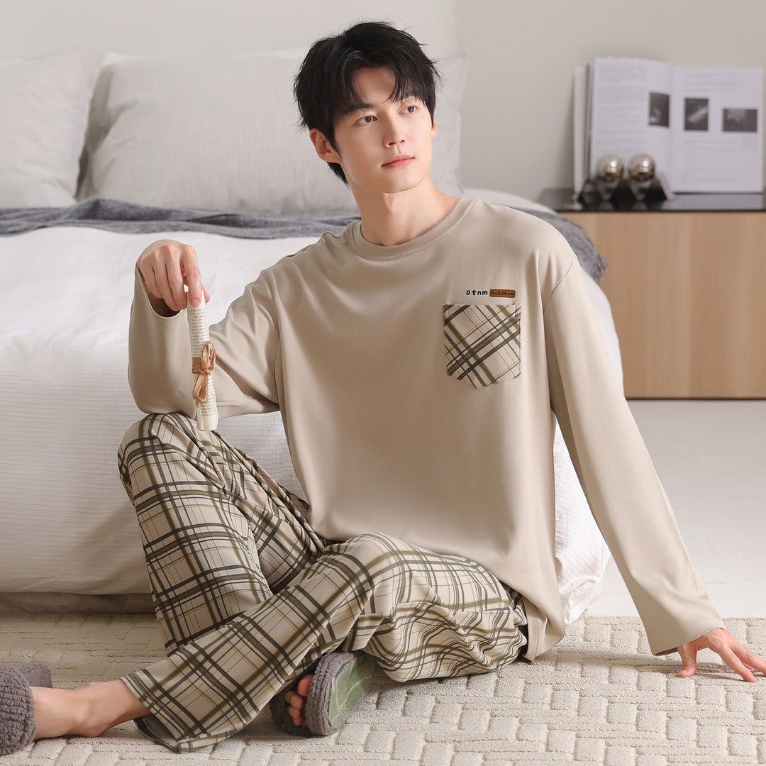 Men's Pajama Set, Cotton, Plus Sizes