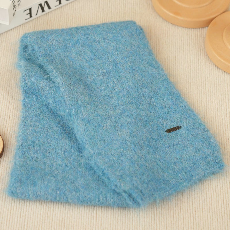 Knitted scarf made of alpaca wool blend, 150x20 cm