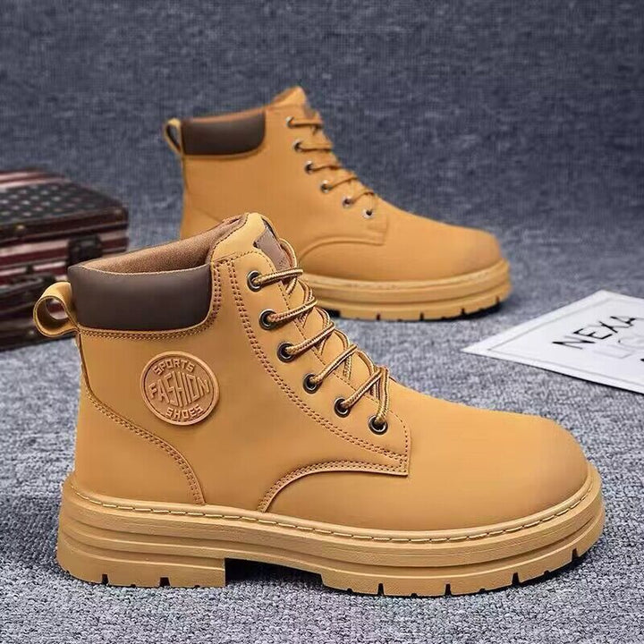 Men's boots, water-repellent, non-slip, mid-high shaft
