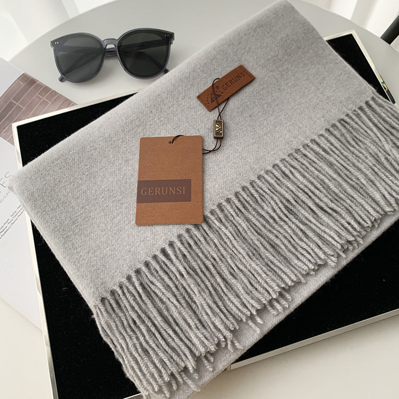 Women's Scarf, solid color, 190x70cm