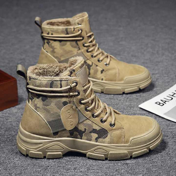 Men's Work Boots, Camouflage, Slip-resistant, Durable