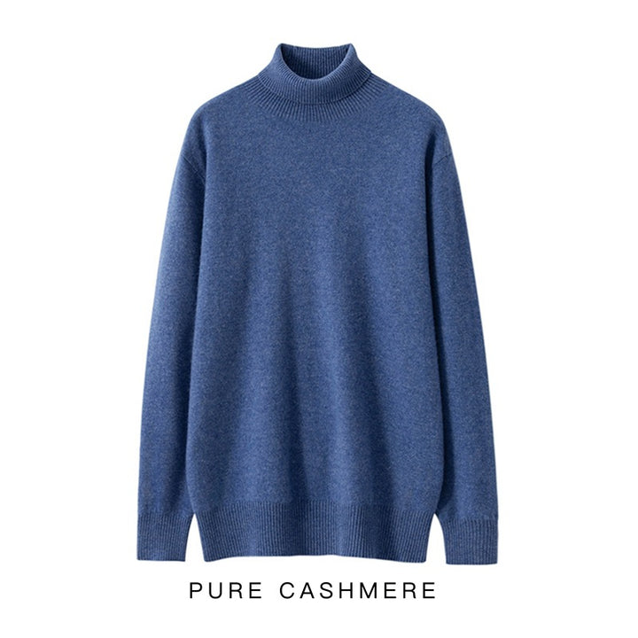 Men's knitted sweater made of 100% wool, loose fit