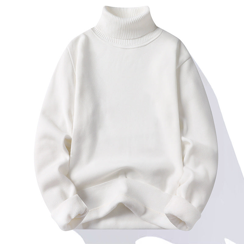 Men's turtleneck sweater, lined, slim fit