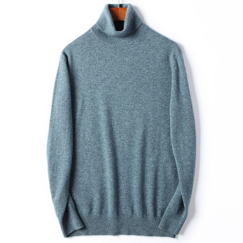 Men's turtleneck sweater made of merino wool