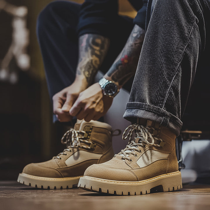 Men's Ankle Boots 1732, Retro Style, with Platform