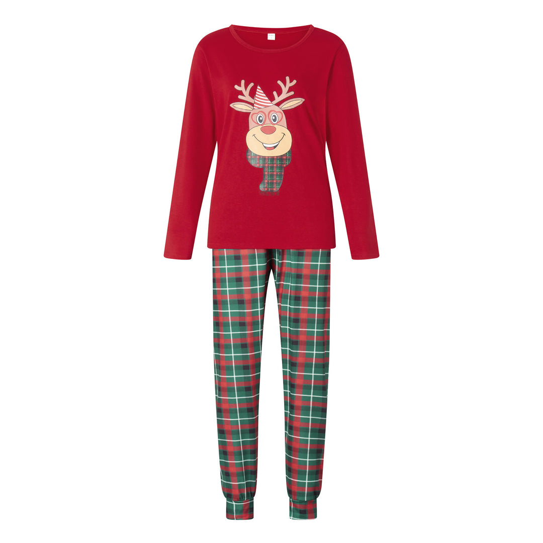 Family Pajama Set, Cotton, Christmas Cartoon Design