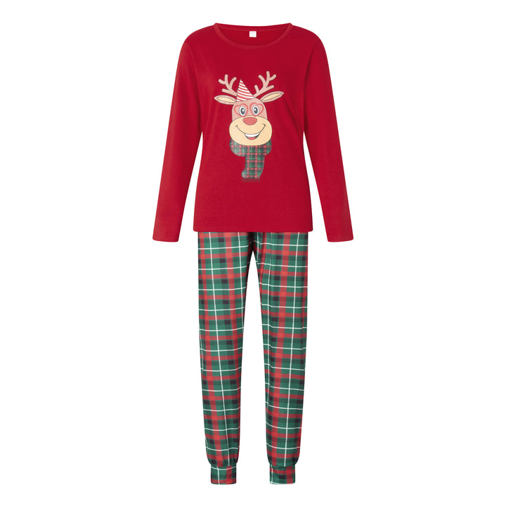 Family Pajama Set, Cotton, Christmas Cartoon Design