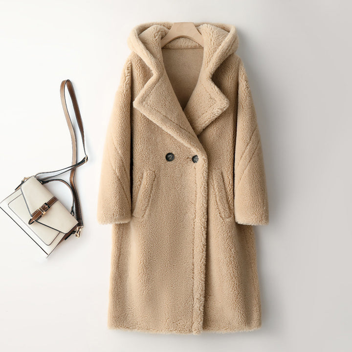 Ladies' Teddy Coat made of Lambswool