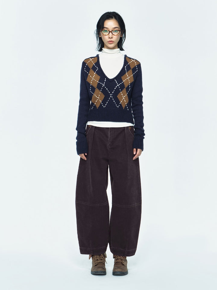 Kord cargo pants for women, cocoon cut, V63832