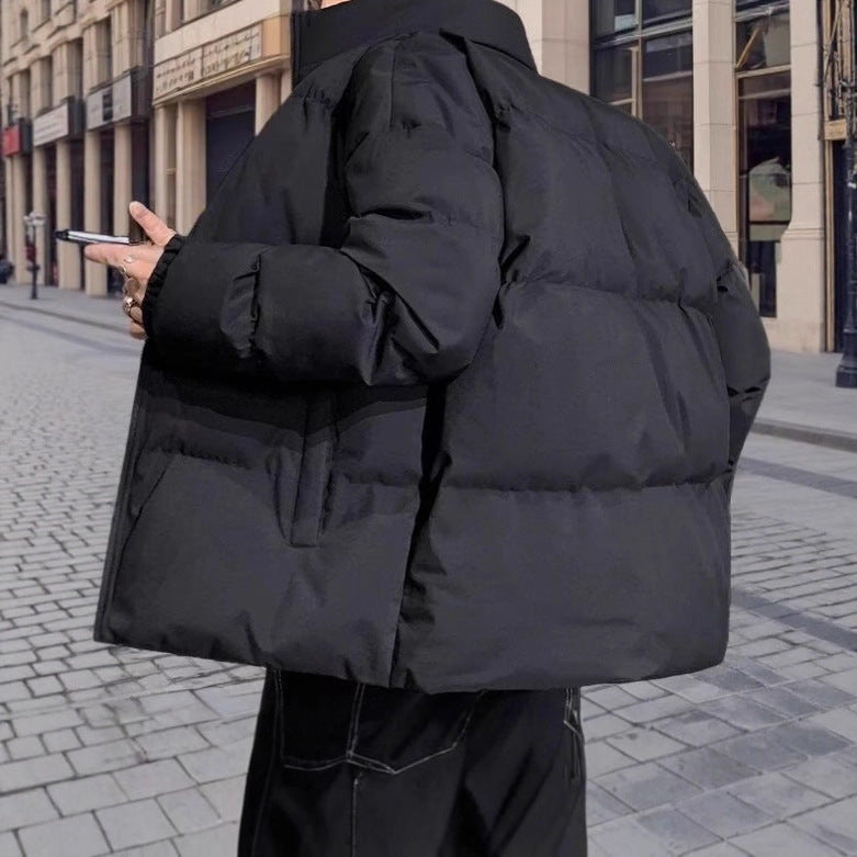 Unisex-Winter jacket, padded, standing collar