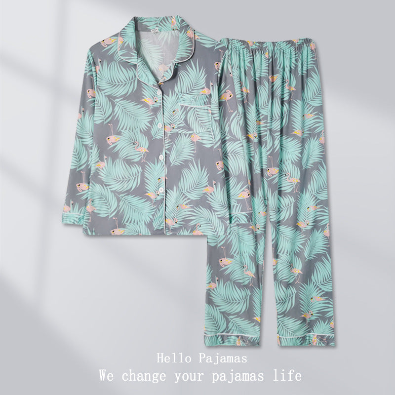 Women's pajamas, long, cartoon design