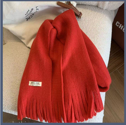 Cashmere knit scarf, 180x45 cm