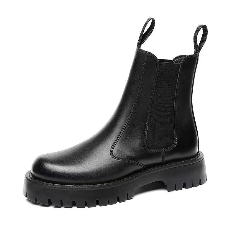 Men's Chelsea boots made of cowhide leather, breathable
