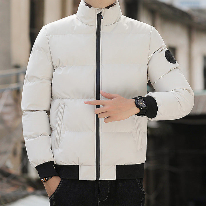 Padded men's winter jacket in Korean style