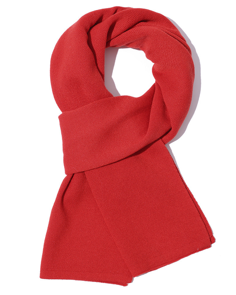 Thick men's scarf in solid colors