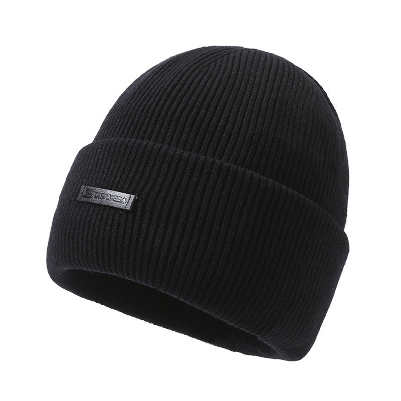 Winter knit cap with neck protection, 2-piece set