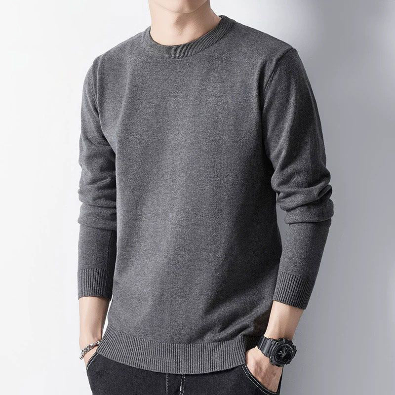 Men's turtleneck sweater, warm lined, winter