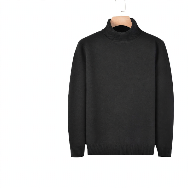 Men's turtleneck sweater, slim fit, 400g