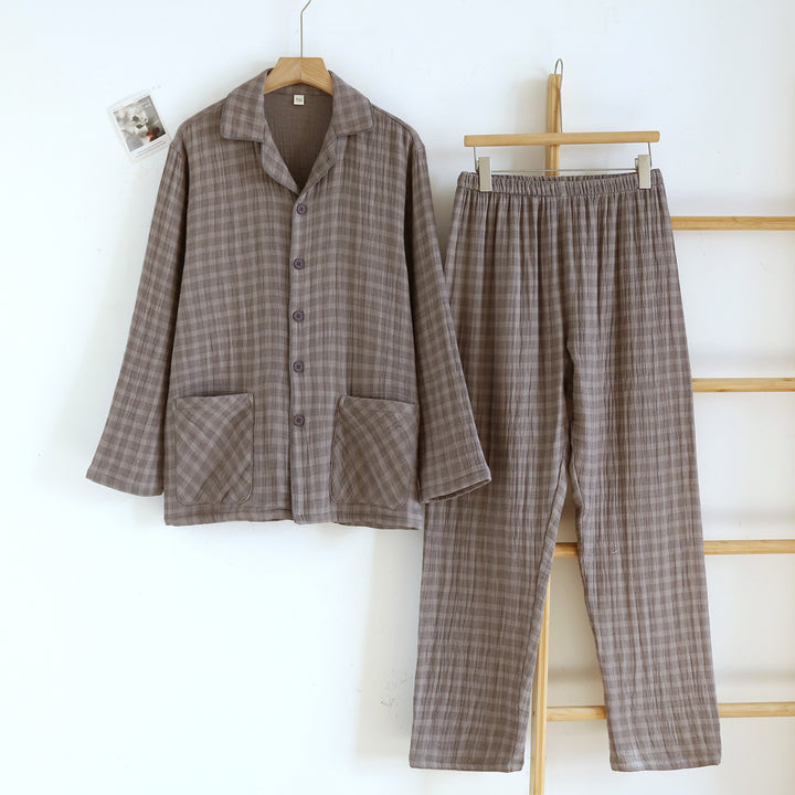 Pair-loungewear, 4-layer cotton gauze