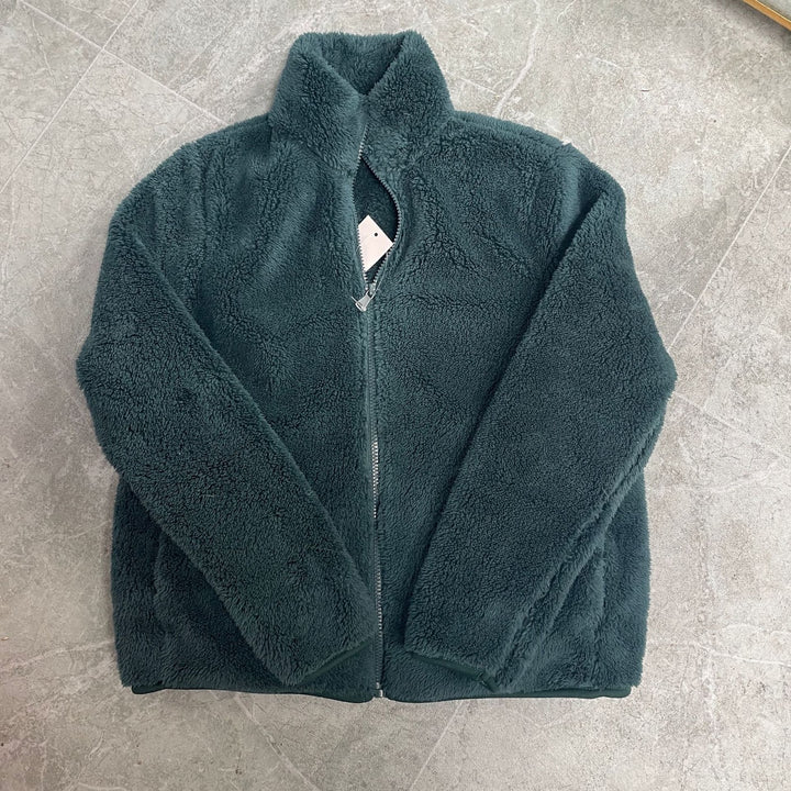 Warm Fleece Jacket with Zipper for Women