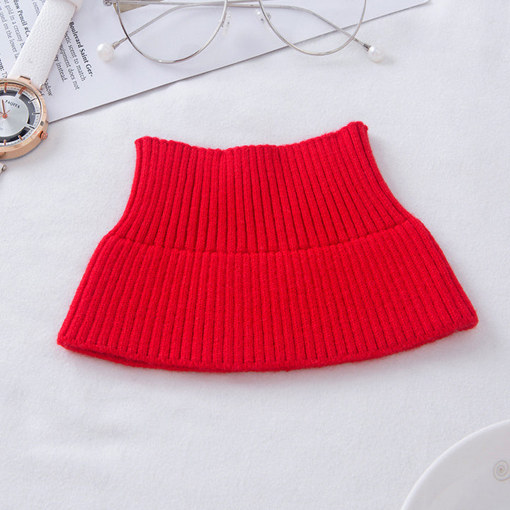 Warming neck warmer with high collar