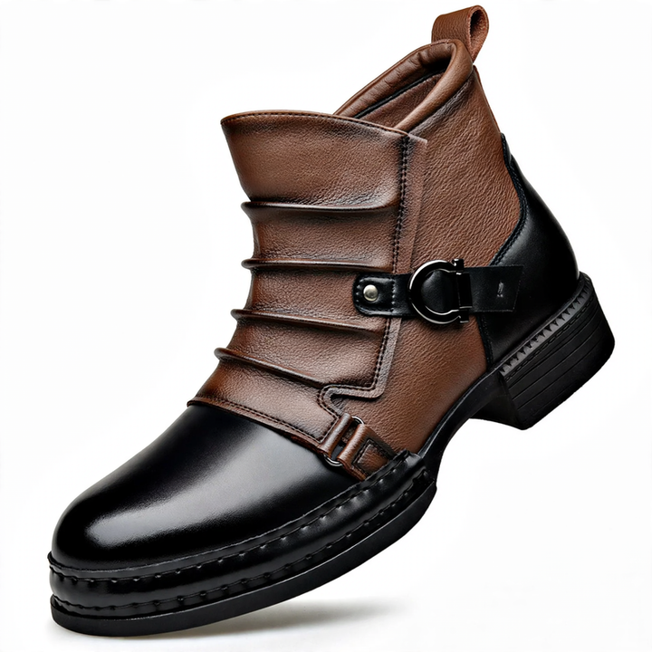 Men's Chelsea-style ankle boots with side zipper