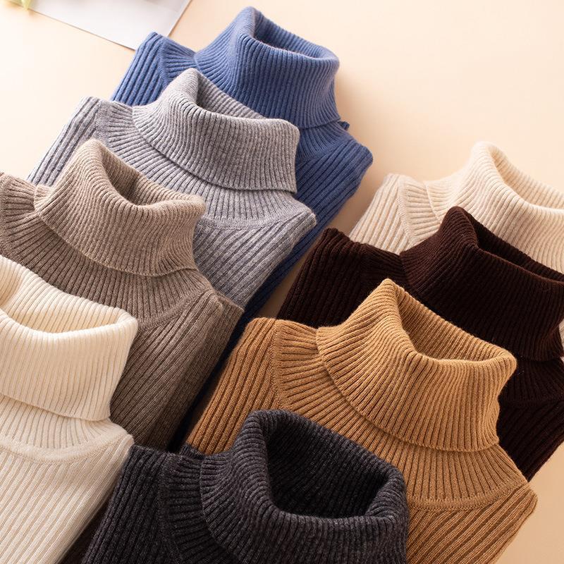 Women’s turtleneck sweater, knitted, slim fit