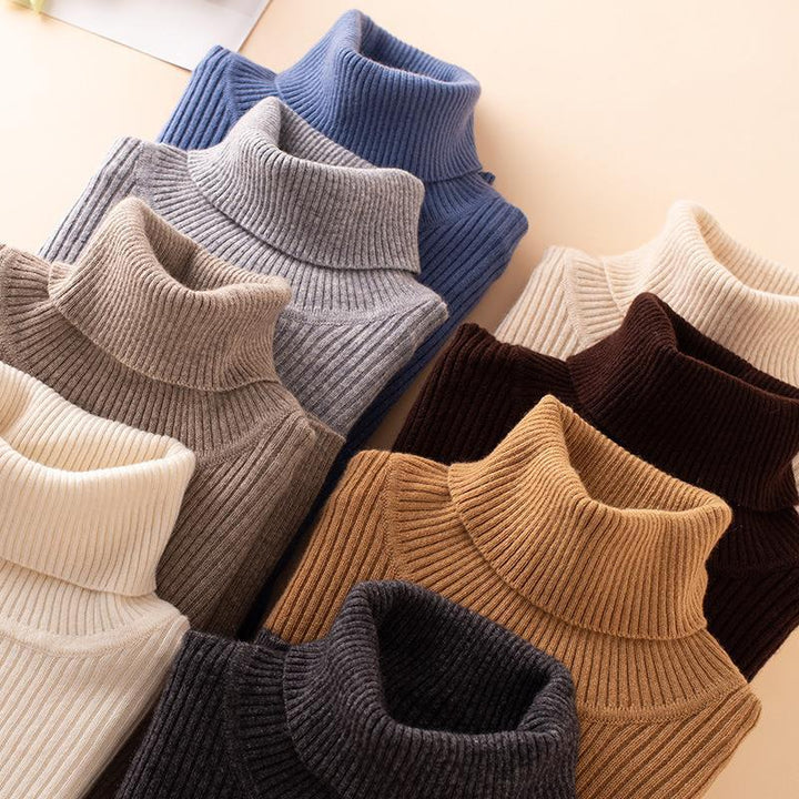 Women’s turtleneck sweater, knitted, slim fit