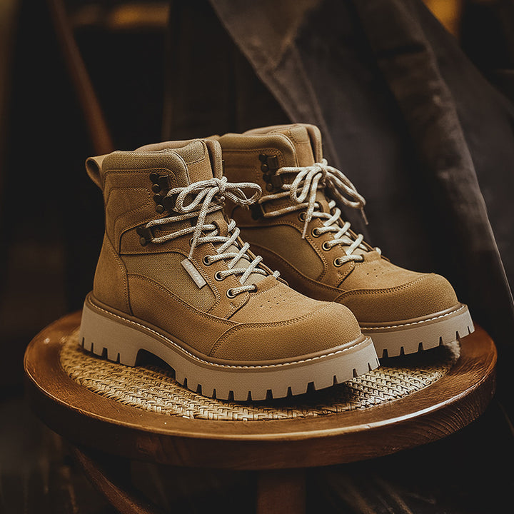 Men's Ankle Boots 1732, Retro Style, with Platform