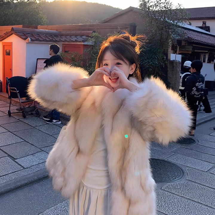 Fluffy Faux Fur Jacket for Women