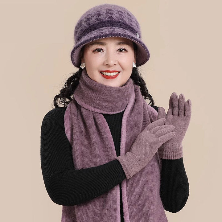 Knitted hat for women, warm winter accessory