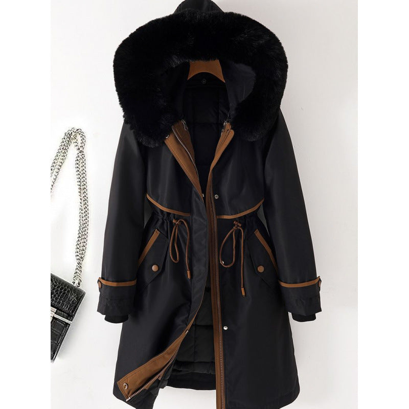 Women's parka, mid-length, with removable inner lining