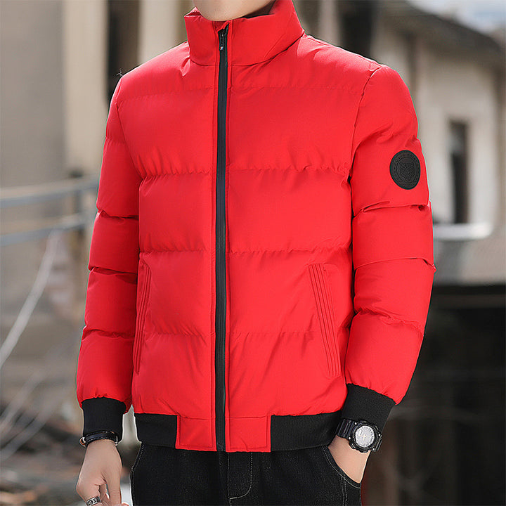 Padded men's winter jacket in Korean style