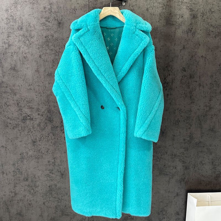 Teddy coat in oversized fit
