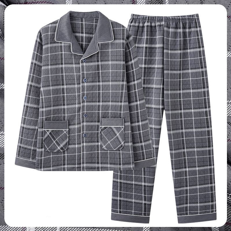 Padded men's house suit made of cotton