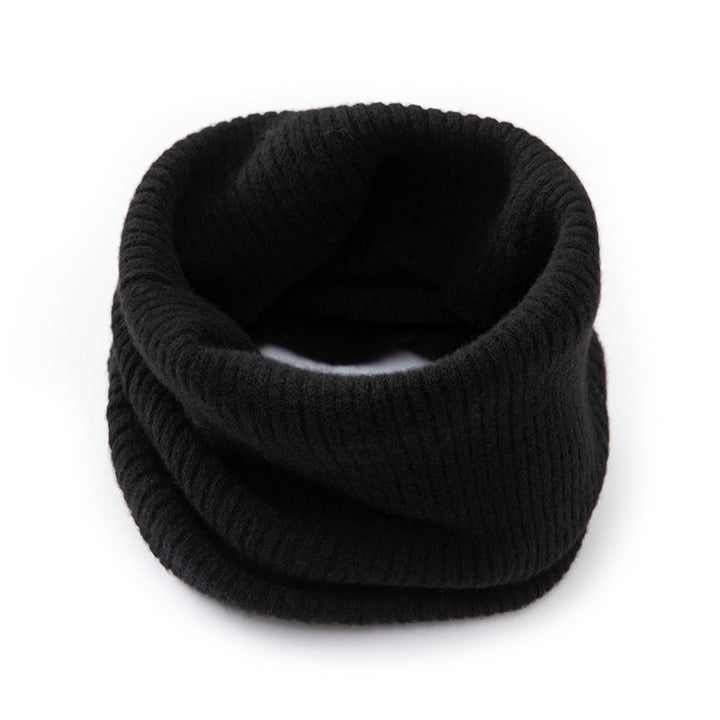 Merino wool tubular scarf, knitted