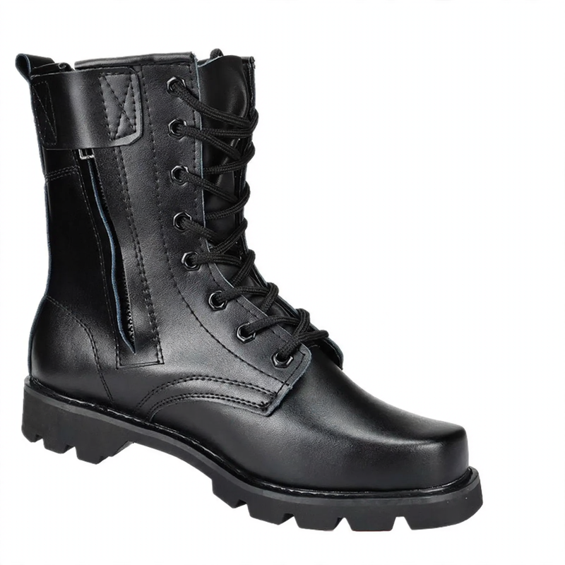 Robust men's work boots with high shaft