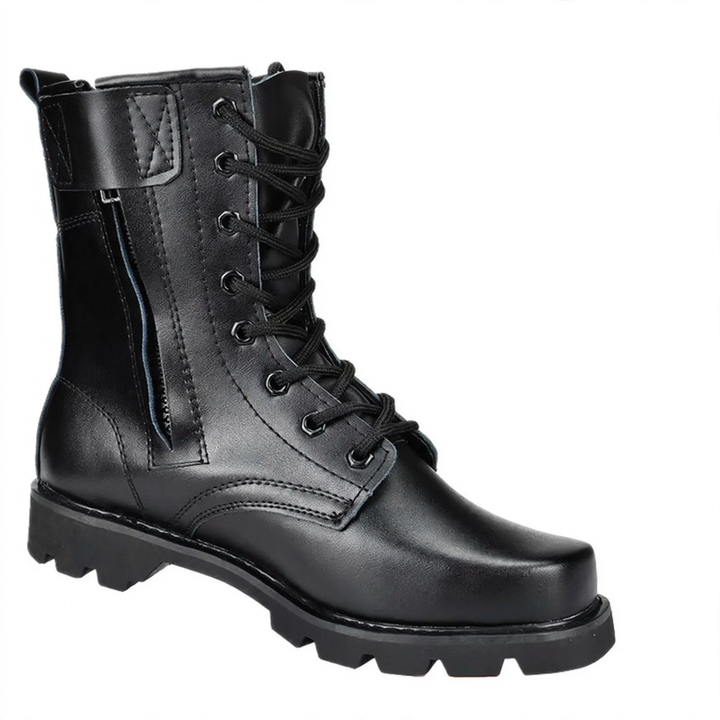 Robust men's work boots with high shaft