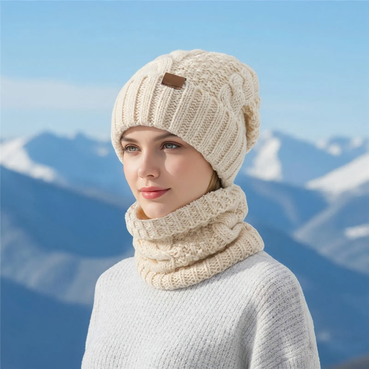 Winter Set: Knit beanie and scarf