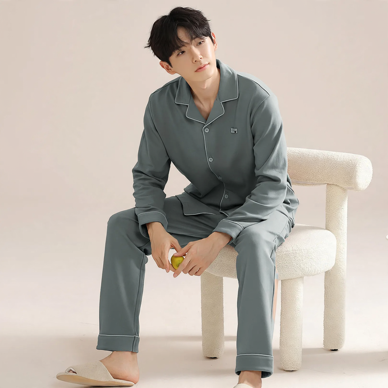 Men's Pajama Set, cotton, buttoned, various sizes