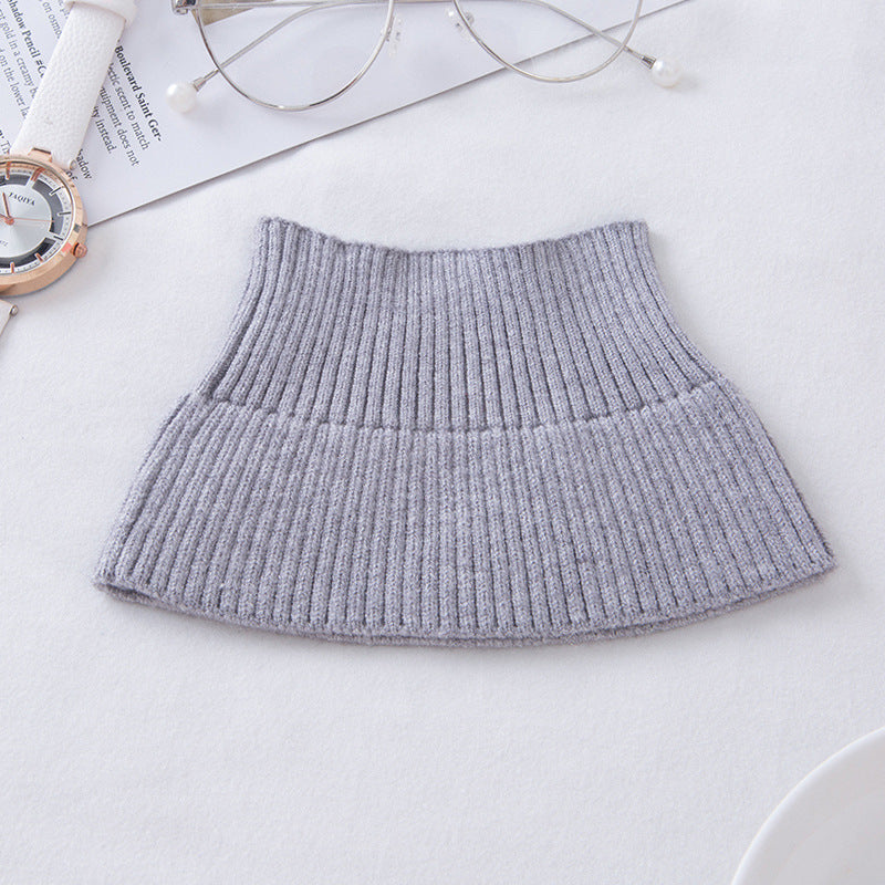 Warming neck warmer with high collar