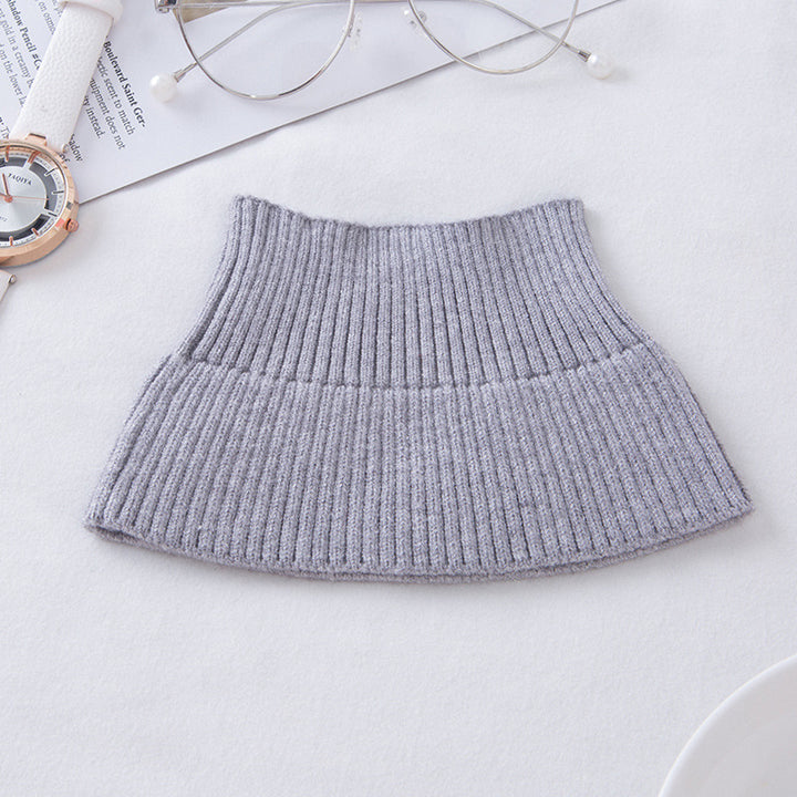 Warming neck warmer with high collar