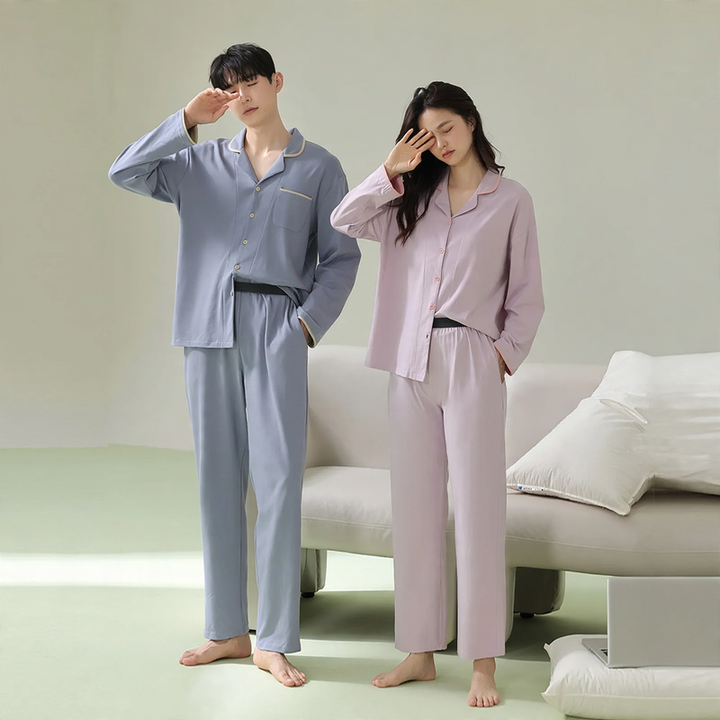 Cotton pajamas, antibacterial, for women and men
