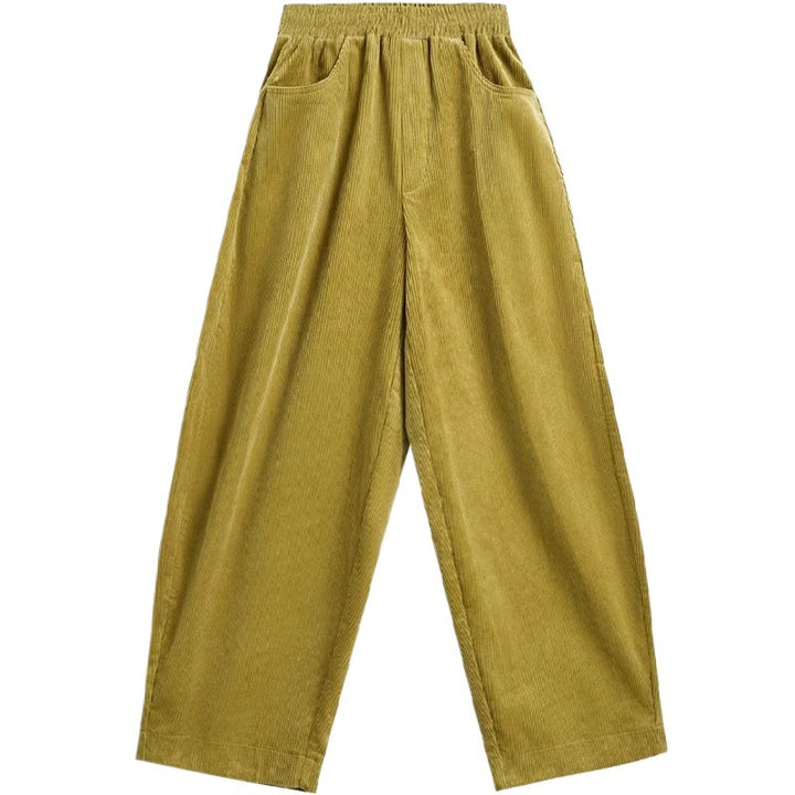 Kord-Harem pants for women, high waistband