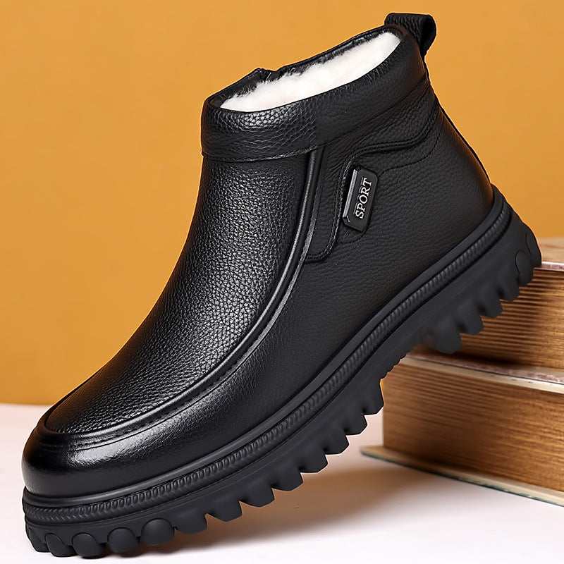 Men's winter boots, padded, non-slip, warm