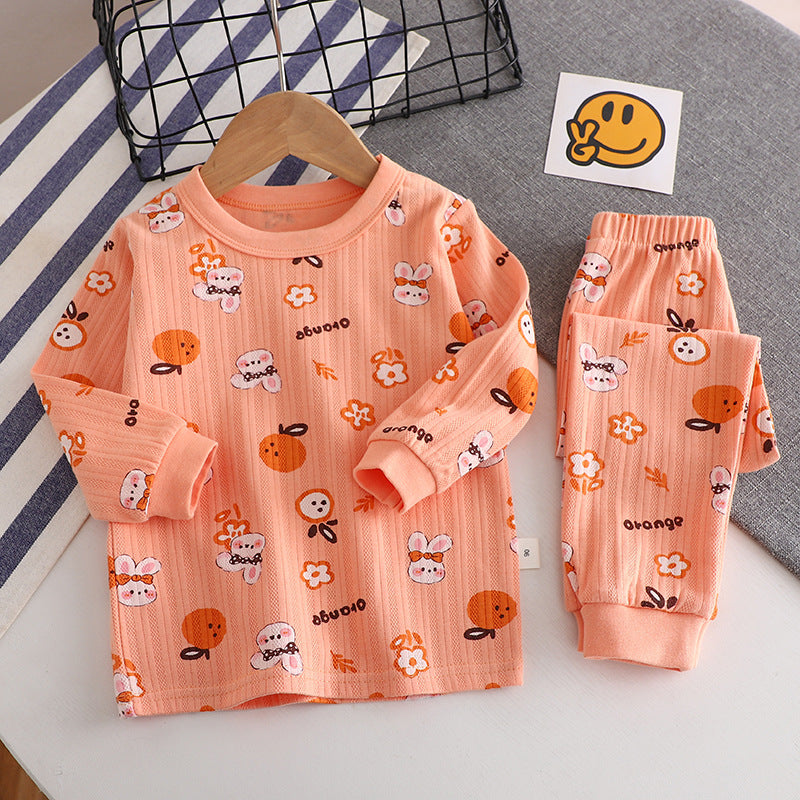 Children's Pajama Set made of Cotton with Jacquard Pattern