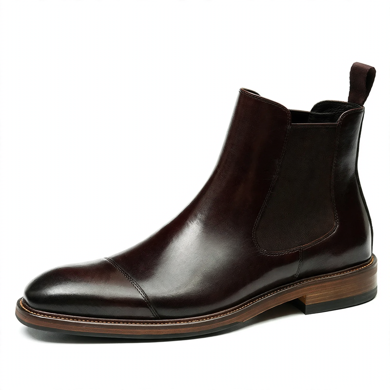 Handcrafted Fashion Men's Chelsea Boots made of Genuine Leather